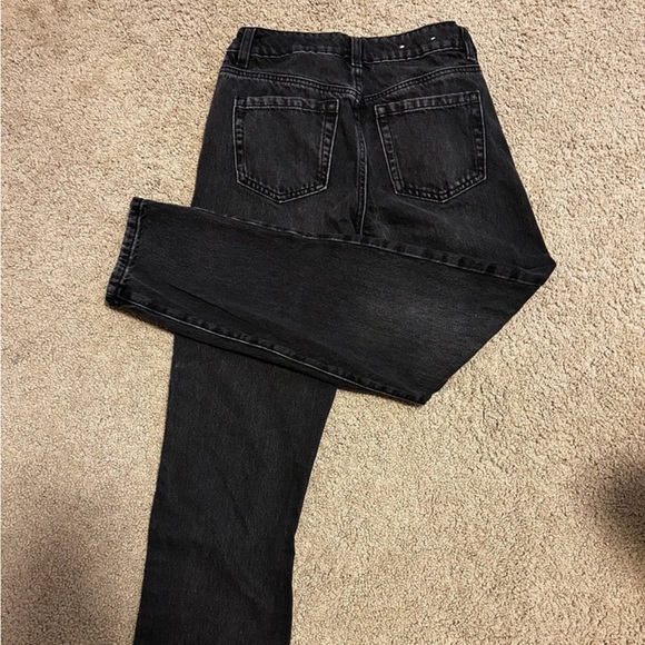 Garage Denim Straight Leg Black Jeans - Picture 2 of 3